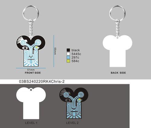 03-CUSTOM RUBBER KEYCHAINS-BS240220RK4Chris