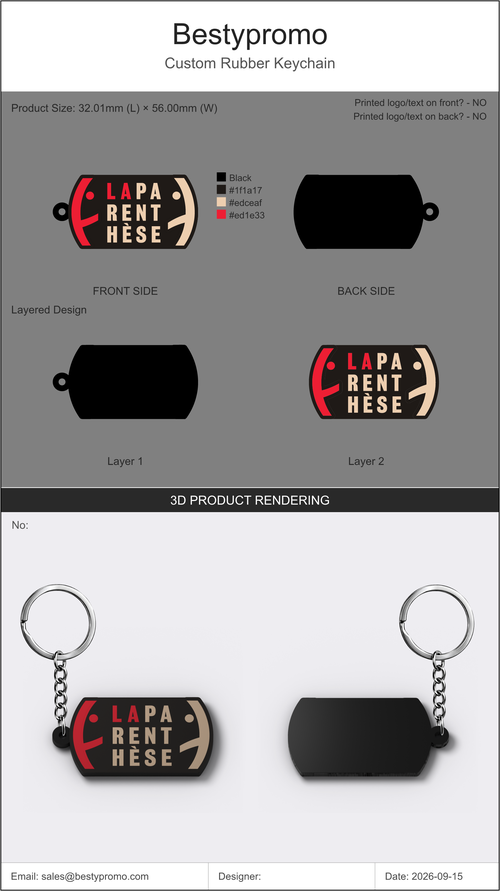 Custom 3D Rubber Keychains - 20260916RK4Frederic-03