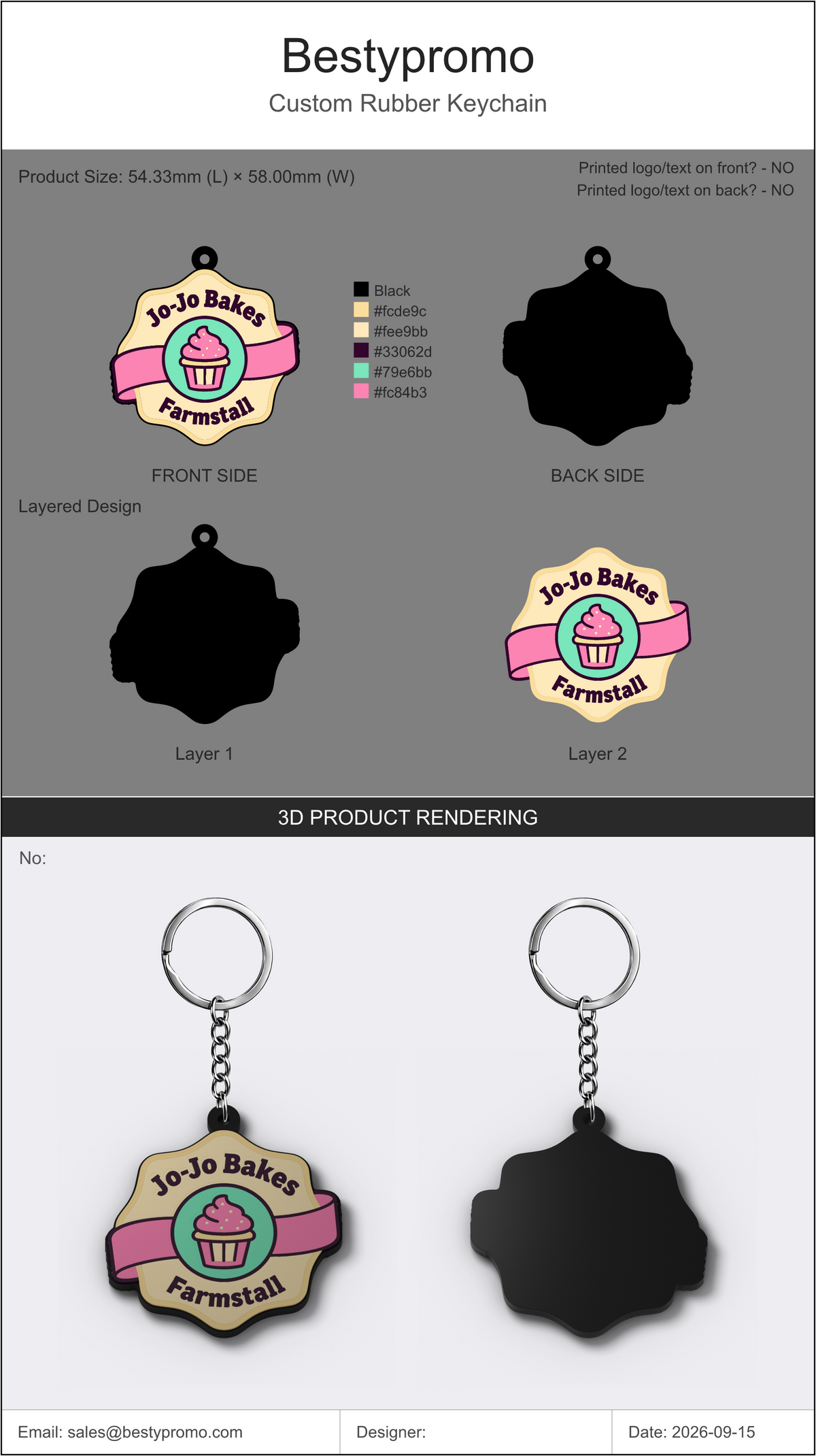 Custom 3D Rubber Keychains - 20260916RK4Joanna-03