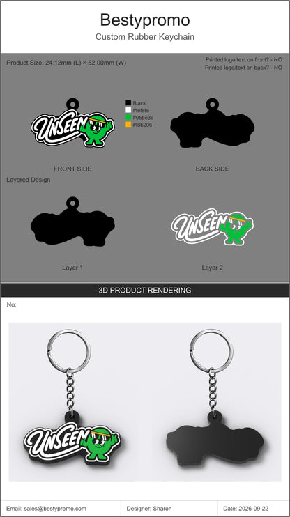 Custom 3D Rubber Keychains-260922RK4katherine-03
