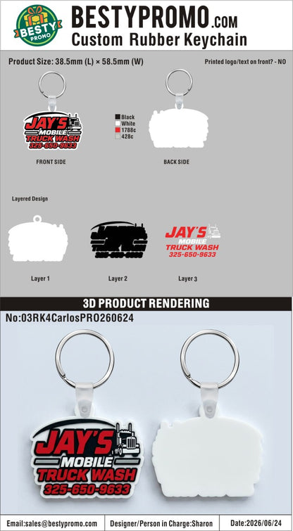 03 Custom Rubber Keychains,Air Freshener- 03RKAF4CarlosPRO260624