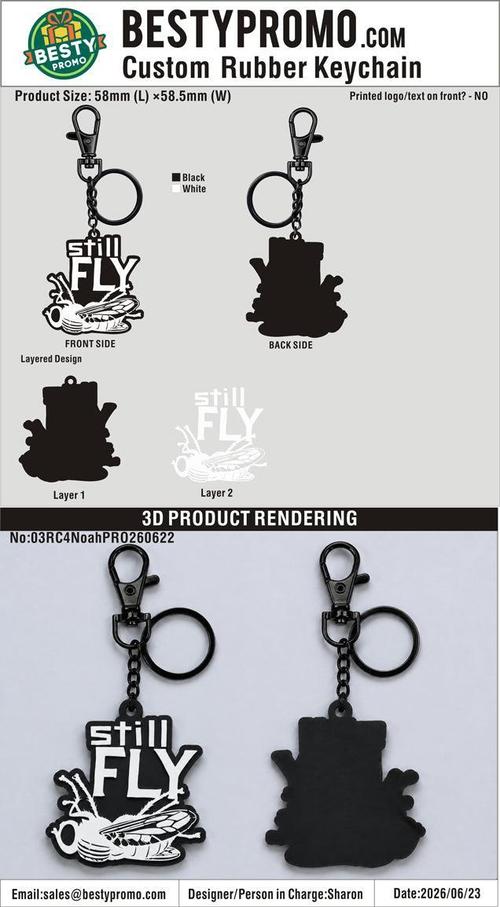 Custom 3D Die Cut Rubber Keychains-03RK4NoahPRO260622