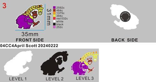 CUSTOM RUBBER CHARMS - 04CC4April Scott 20240222