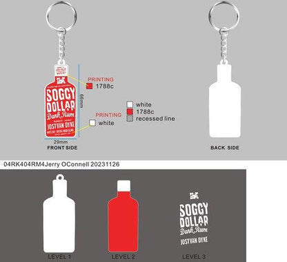 CUSTOM RUBBER KEYCHAINS AND MAGNET - 04RK404RM4Jerry OConnell