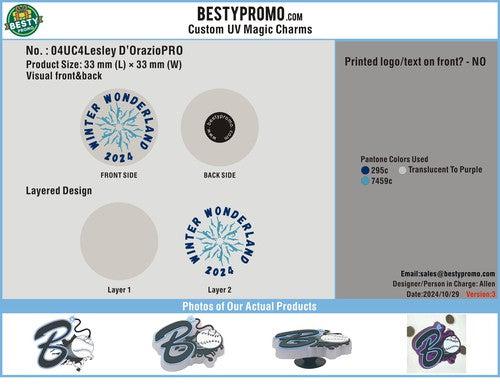 CUSTOM RUBBER UV CHARMS - RE04UVC4Lesley