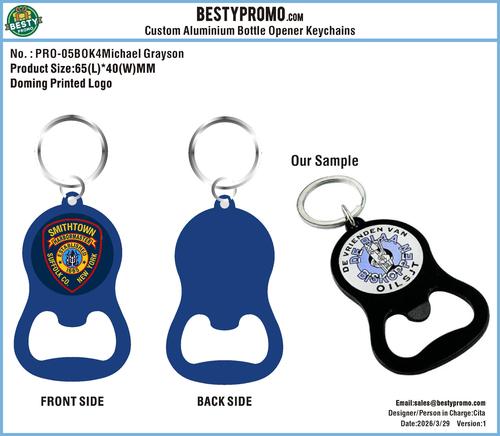 Custom Aluminium Opener Keychain-05BOK4Michael Grayson