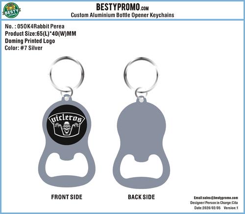 custom Aluminium Opener Keychain-05OK4Rabbit Perea