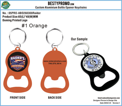 Custom Aluminum Bottle Opener Keychains and keychains-260704-05-RE