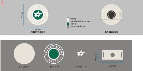 Custom glow in dark versatile shoe charms