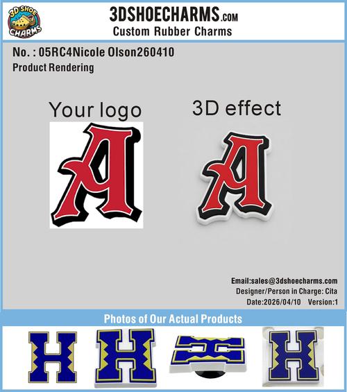 Custom Rubber Clog Charms-260422-05