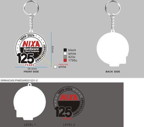 Custom rubber keychains-05RK4CASI PINEGAR231221