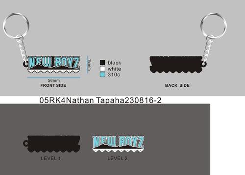 Custom rubber keychains-05RK4Nathan Tapaha