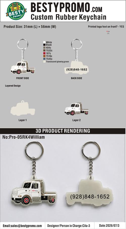 Custom Glow-in-the-Dark 3D Rubber Keychains-260708-05