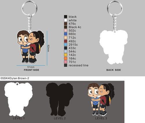 Custom rubber keychains-05SK4Dylan Brown(sample order)