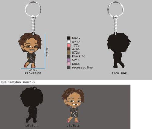 Custom rubber keychains-05SK4Dylan Brown(sample order)