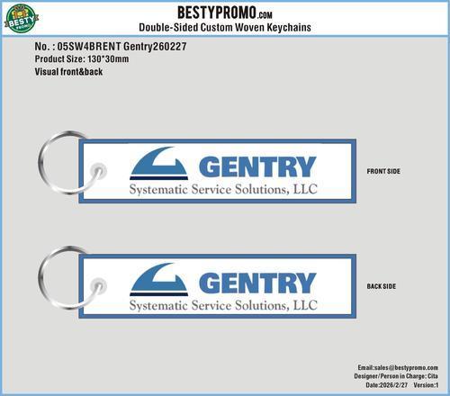Custom Woven Flight Key Tag--05SW4BRENT Gentry260227
