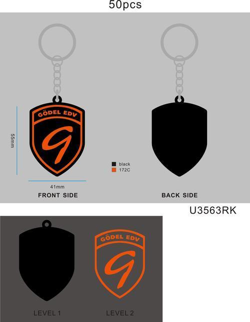 CUSTOM RUBBER KEYCHAIN 07RK4Herbert Gödel