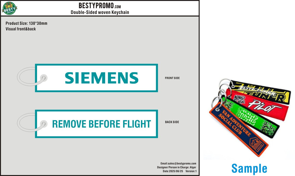 Custom Double-Sided Woven Flight Key Tag-20260626-22-11