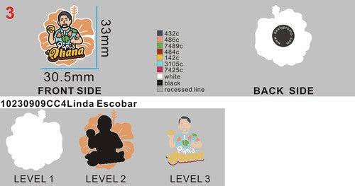 custom clog charm 07CC4Linda Escobar