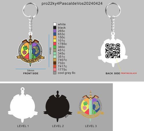 3D Rubber Keychain -pro22ky4PascaldeVos