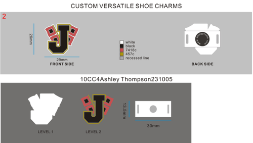 CUSTOM VERSATILE SHOE CHARMS - 10CC4Ashley Thompson231005