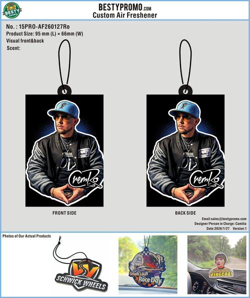 Custom Air Freshener 15PRO-AF260127Ro