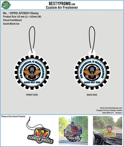 Custom Rubber Clog Charms+Air Fresheners 15PRO-CC260311Kasey