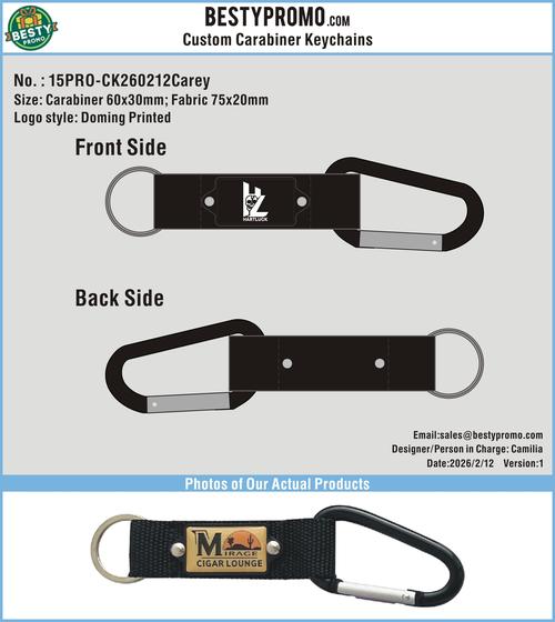 Custom Carabiner Keychains 15PRO-CK260212Carey