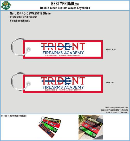 Double Sided Woven Keychains 15PRO-DSWK251122Gene