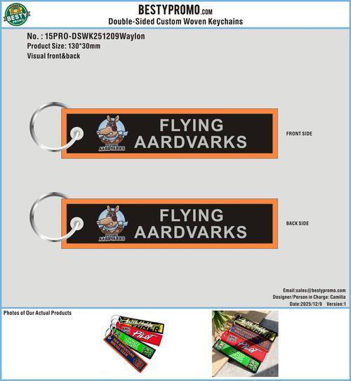 Double Sided Woven Keychains 15PRO-DSWK251209Waylon