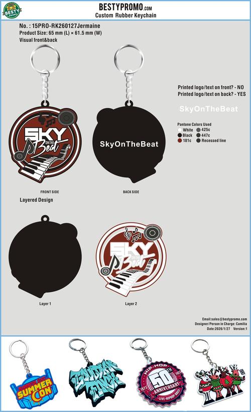 Custom Rubber Keychain 15PRO-RK260127Jermaine