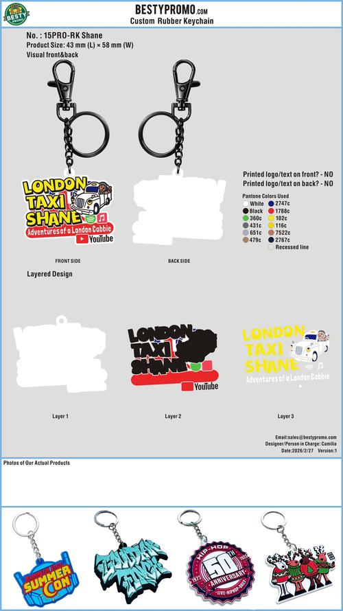 Custom Rubber Keychain 15PRO-RK260227Shane