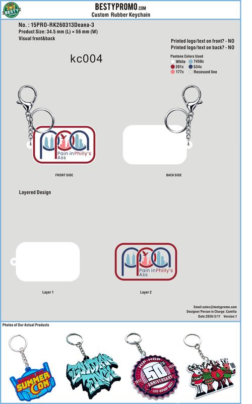 Custom Rubber Keychain 15PRO-RK260313Deana-3