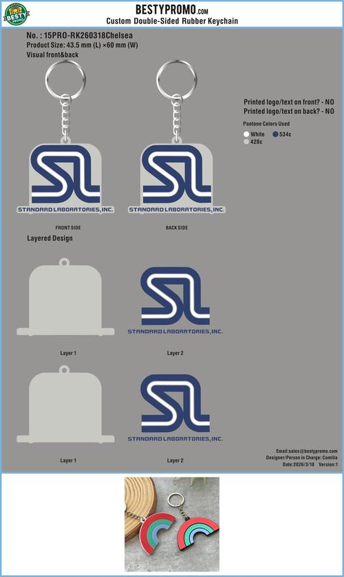 Custom 3D Die Cut Rubber Keychains-260420-15
