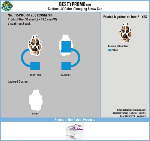 Straw Topper 15PRO-ST250929Sharon