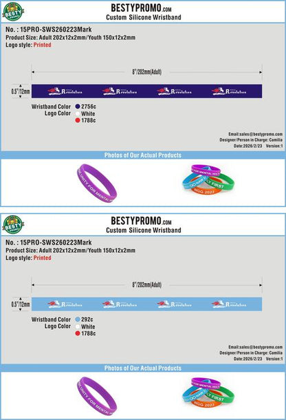 Custom Silicone Wristbands+Lanyards 15PRO-L260223Mark