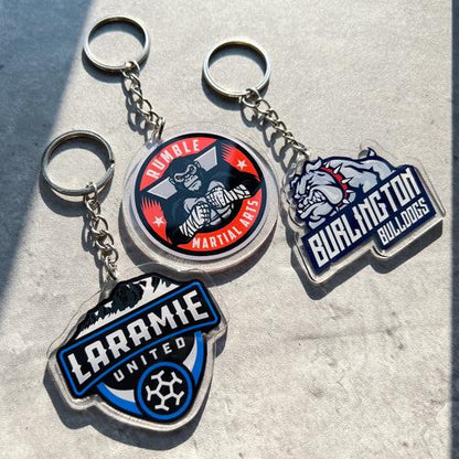 Custom Die-Cut Acrylic Keychain