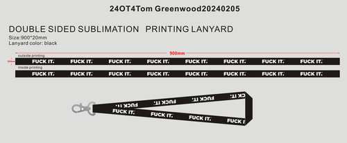 CUSTOM  Lanyard - 24OT4Tom Greenwood20240205