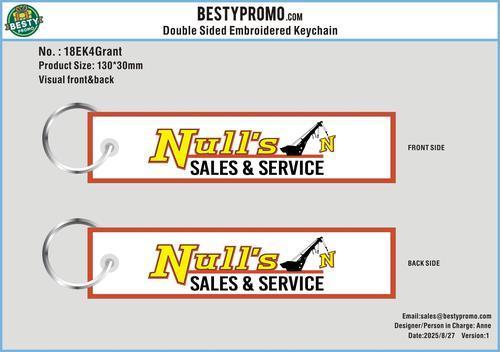 Double Sided Embroidered Keychain-18EK4Grant250827