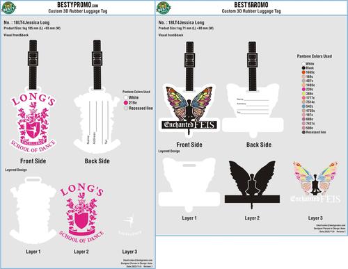 Custom luggage tags & Custom GLOW-IN-THE-DARK versatile Shoe Charms-18Jessica Long251106