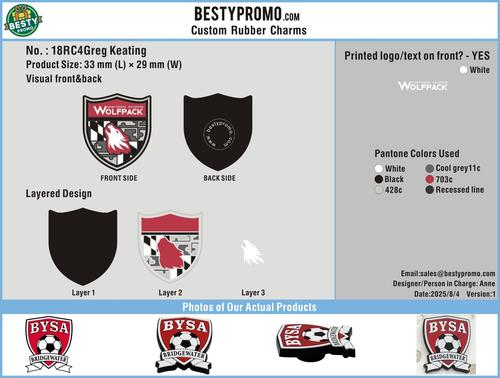 Custom Rubber Clog Charm-18RC4Greg Keating250804