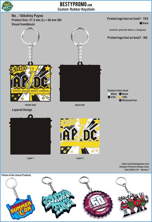 Custom Rubber Keychain-RE-18RK4Ashley Payne260123