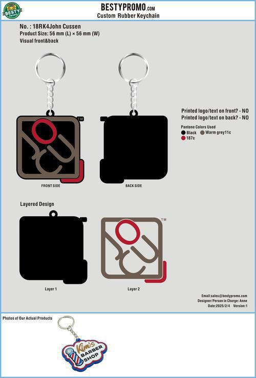 Custom rubber keychain-18RK4John Cussen250204