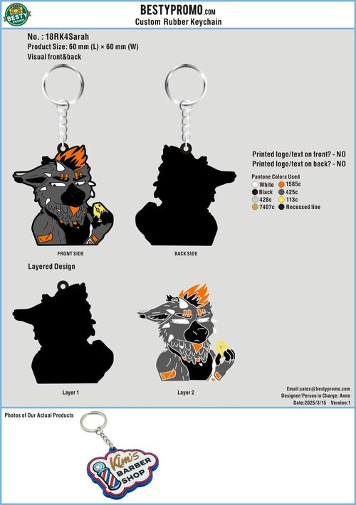 Custom keychain-18RK4Sarah