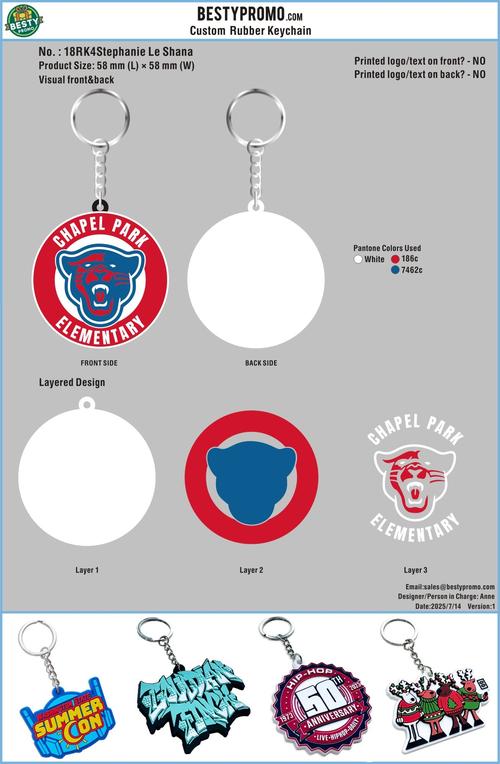 Custom Rubber Keychain-18RK4Stephanie Le Shana250713