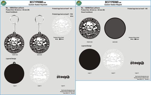 Custom Rubber Keychain-18RK4Tom LeFevre250708