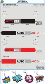 Double-Sided Custom Woven Keychains &rubber keychain-18martin krs250728