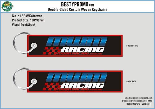 Double-Sided Custom Woven Keychains -18RWK4trevor250905