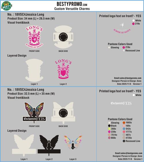 Custom luggage tags & Custom GLOW-IN-THE-DARK versatile Shoe Charms-18Jessica Long251106