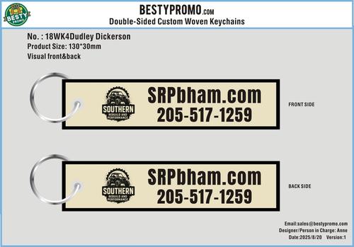 Double-Sided Custom Woven Keychains-18WK4Dudley Dickerson250820